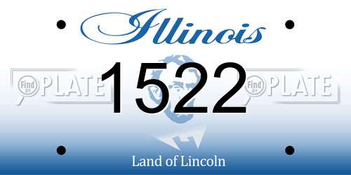1522 Illinois License Plate