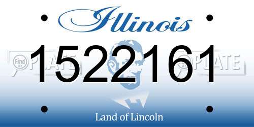 1522161 Illinois License Plate