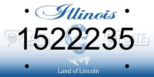 1522235 Illinois License Plate