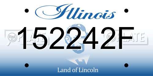 152242F Illinois License Plate