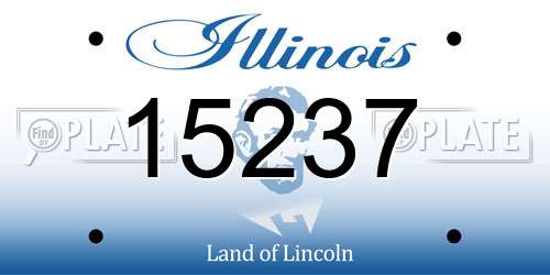 15237 Illinois License Plate
