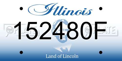 152480F Illinois License Plate