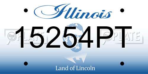 15254PT Illinois License Plate