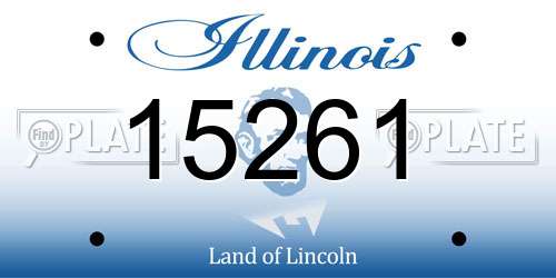 15261 Illinois License Plate