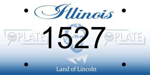 1527 Illinois License Plate