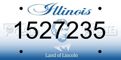 1527235 Illinois License Plate