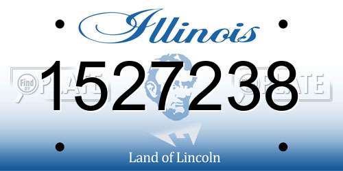 1527238 Illinois License Plate