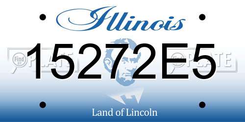 15272E5 Illinois License Plate