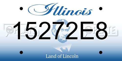 15272E8 Illinois License Plate