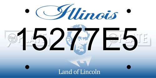 15277E5 Illinois License Plate