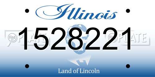 1528221 Illinois License Plate