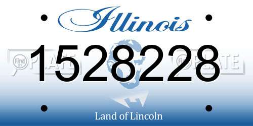 1528228 Illinois License Plate