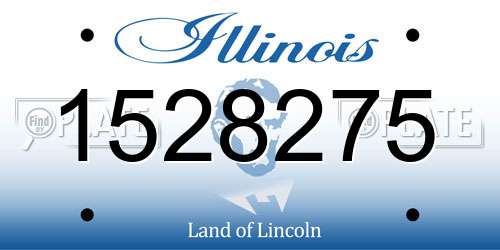1528275 Illinois License Plate