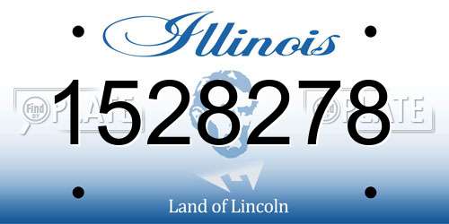 1528278 Illinois License Plate
