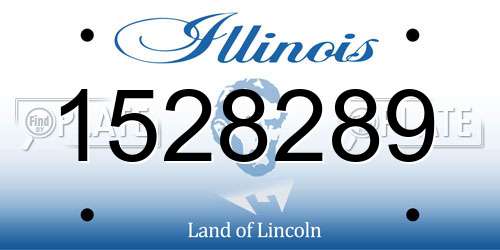 1528289 Illinois License Plate