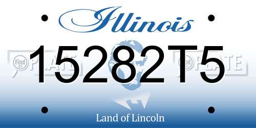 15282T5 Illinois License Plate