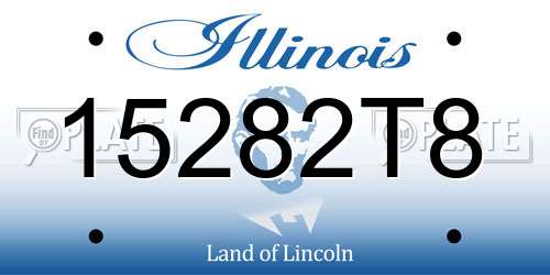 15282T8 Illinois License Plate