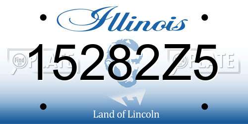 15282Z5 Illinois License Plate