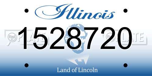 1528720 Illinois License Plate