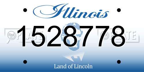 1528778 Illinois License Plate