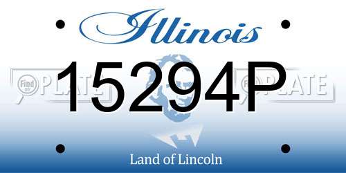 15294P Illinois License Plate