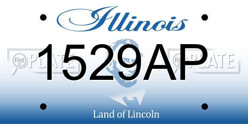 1529AP Illinois License Plate