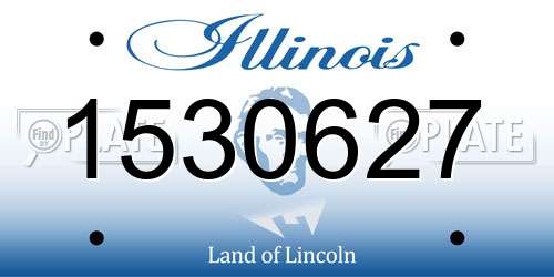 1530627 Illinois License Plate