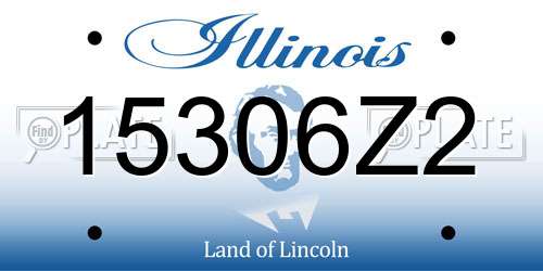 15306Z2 Illinois License Plate
