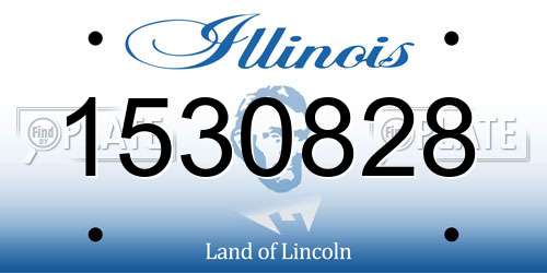 1530828 Illinois License Plate