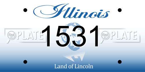 1531 Illinois License Plate