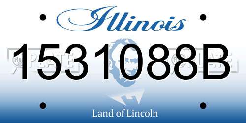 1531088B Illinois License Plate