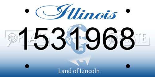 1531968 Illinois License Plate