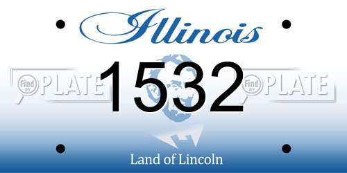 1532 Illinois License Plate