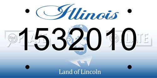 1532010 Illinois License Plate