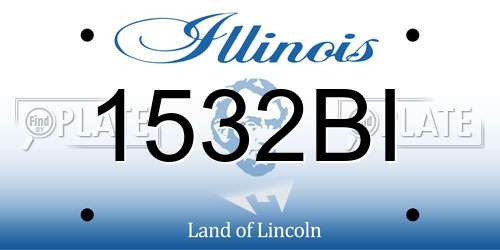 1532BI Illinois License Plate