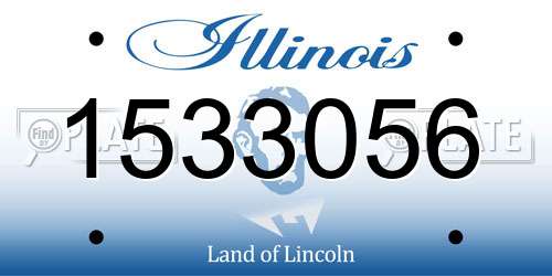 1533056 Illinois License Plate