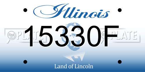 15330F Illinois License Plate