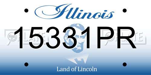15331PR Illinois License Plate
