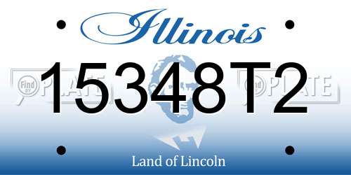 15348T2 Illinois License Plate