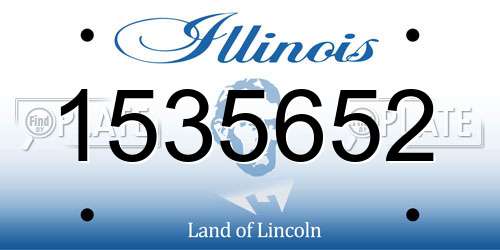1535652 Illinois License Plate