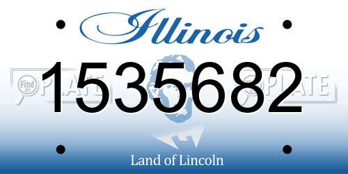 1535682 Illinois License Plate
