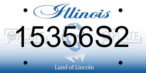 15356S2 Illinois License Plate