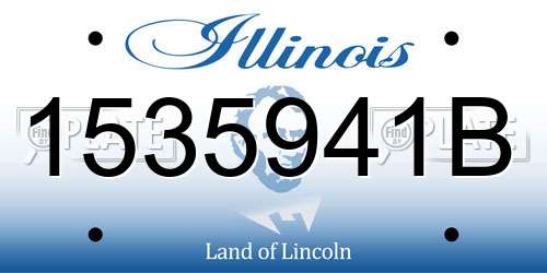 1535941B Illinois License Plate