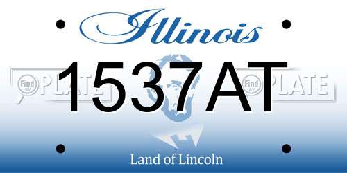 1537AT Illinois License Plate