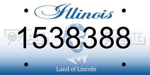 1538388 Illinois License Plate