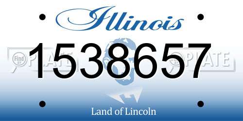 1538657 Illinois License Plate