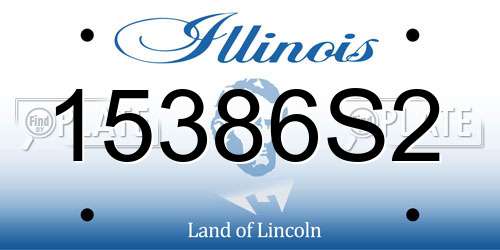 15386S2 Illinois License Plate