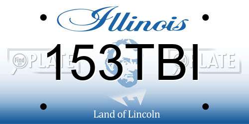 153TBI Illinois License Plate