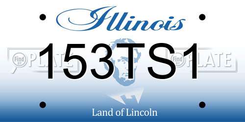 153TS1 Illinois License Plate