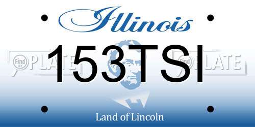 153TSI Illinois License Plate